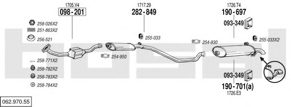BOSAL 062.970.55 Exhaust System